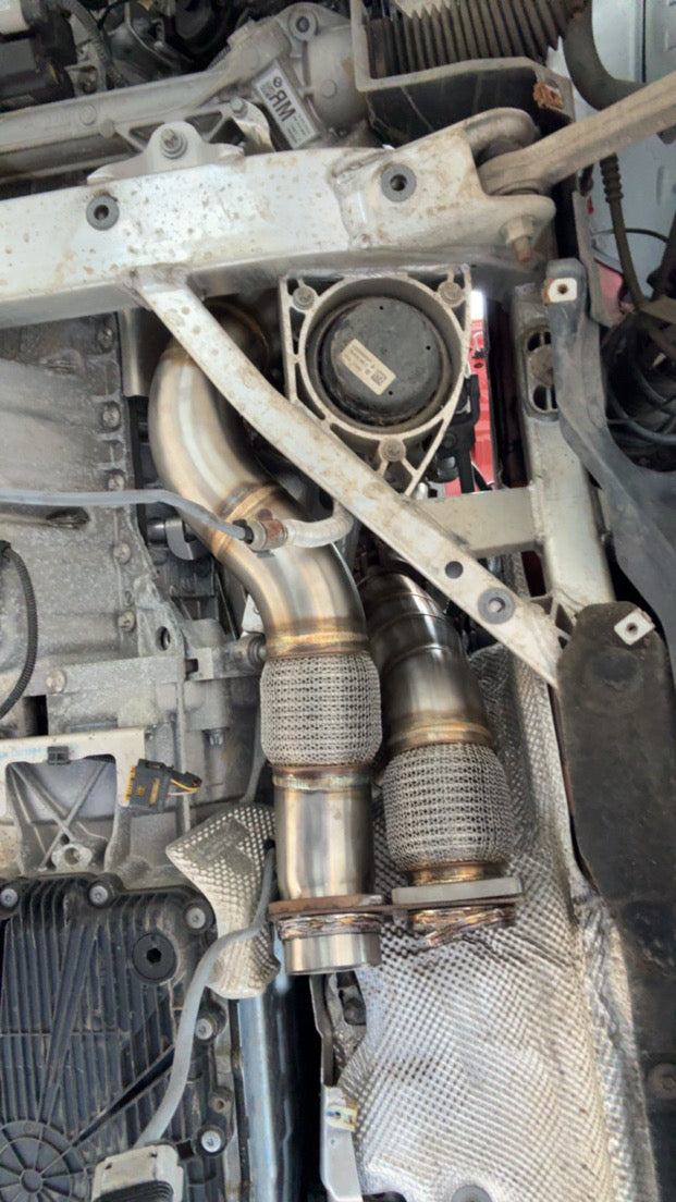 M2 Competition f87 Decat race down pipes & equal length mid pipe Combo